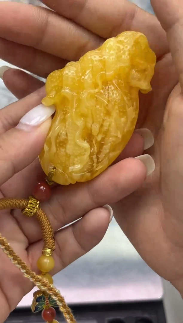 裸石蜜蜡未镶嵌蜜蜡吊坠
