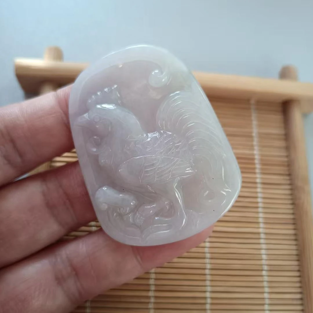生肖天然缅甸翡翠鸡