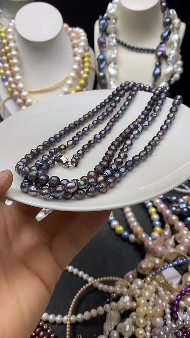 颈饰未镶嵌淡水珍珠多人