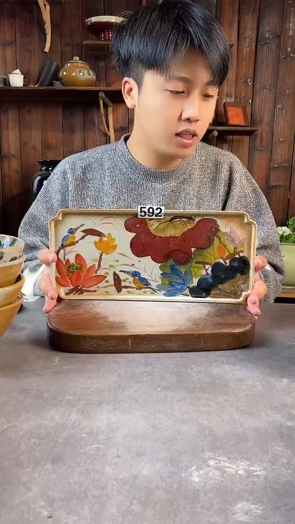 碗592，手工手绘，超值陶瓷