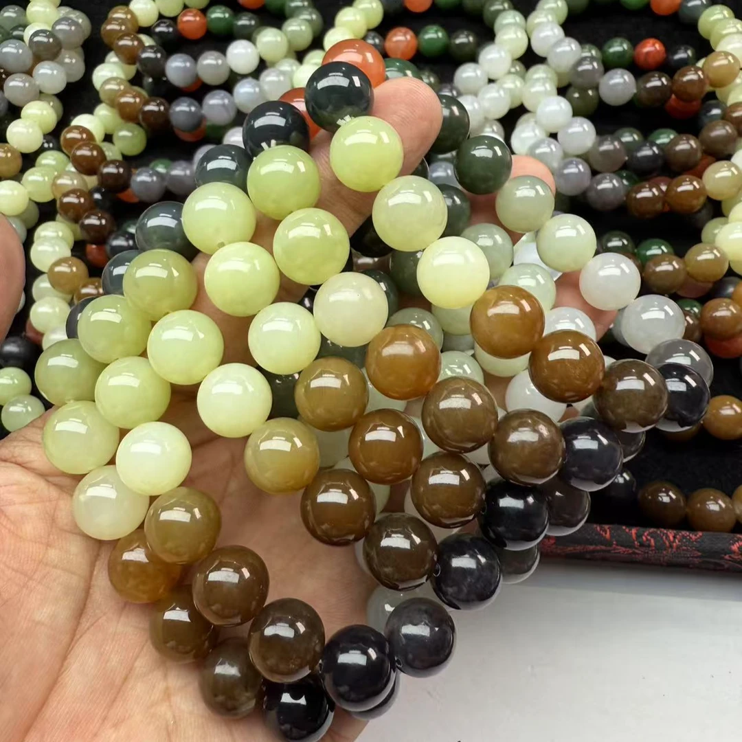 私人订制 和田玉多宝卡12mm 多样性发一