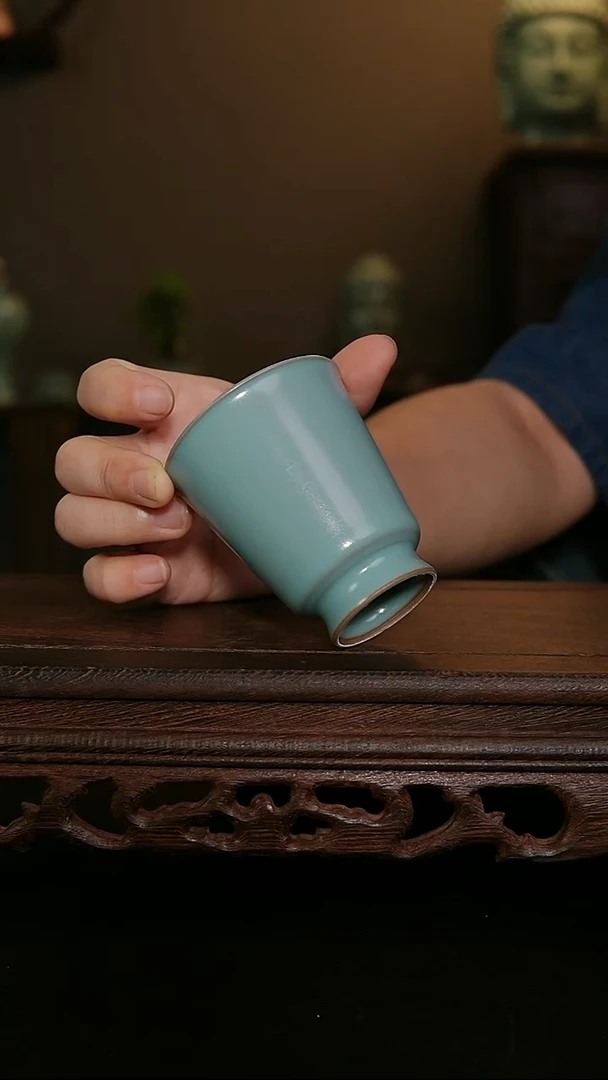 摆件仿古手工高足杯