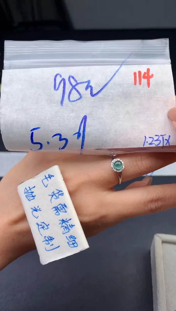 【闪购商品】定制翡翠未镶嵌毛货需精细抛光+114蛋面发1件+98元