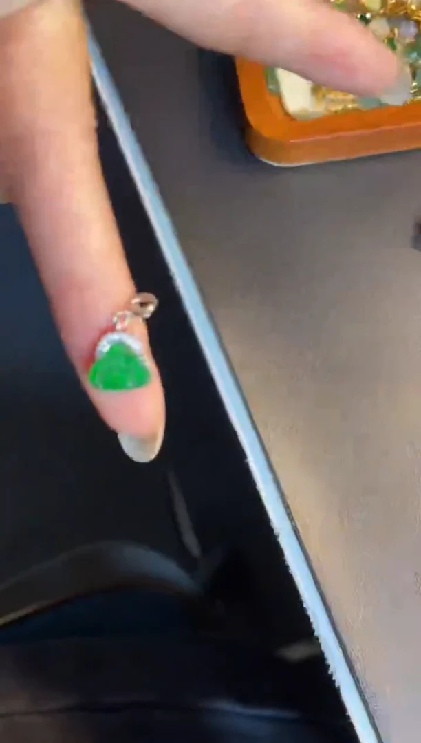 吊坠(不含链)银S925镶嵌翡翠1