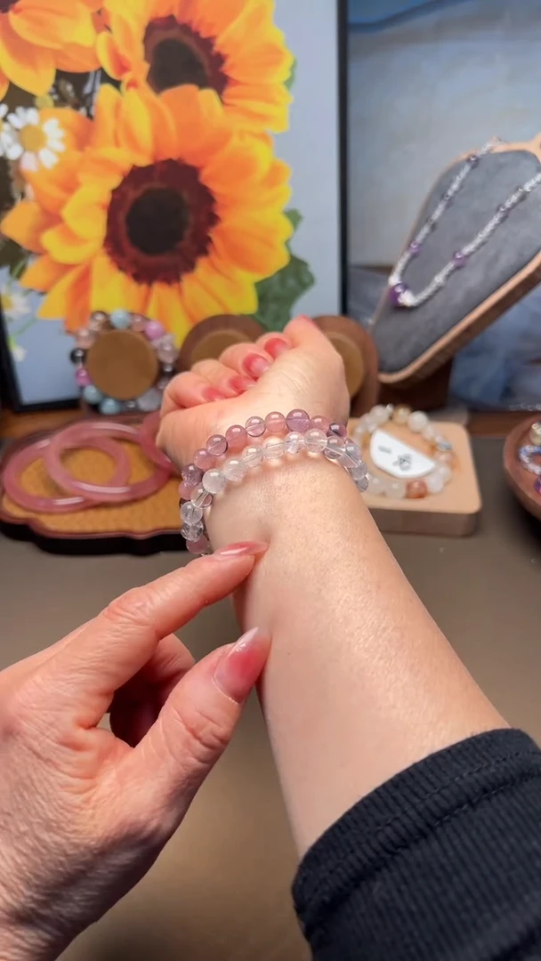 未镶嵌手串水晶一套