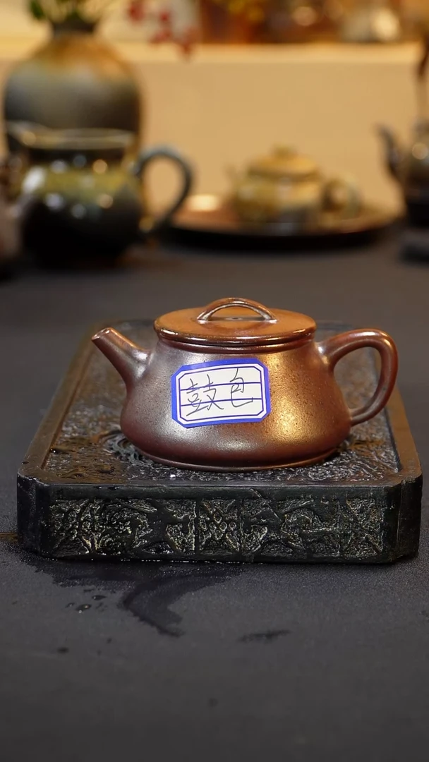 茶壶紫砂纯自然柴烧