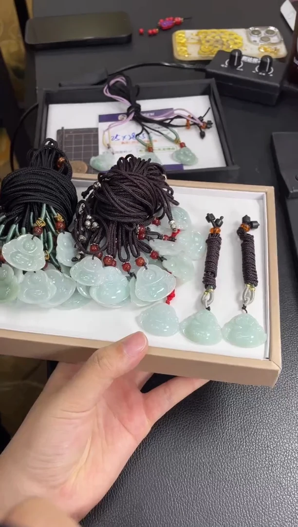 未镶嵌挂件翡翠佛公FL52多样性发其一CP配绳