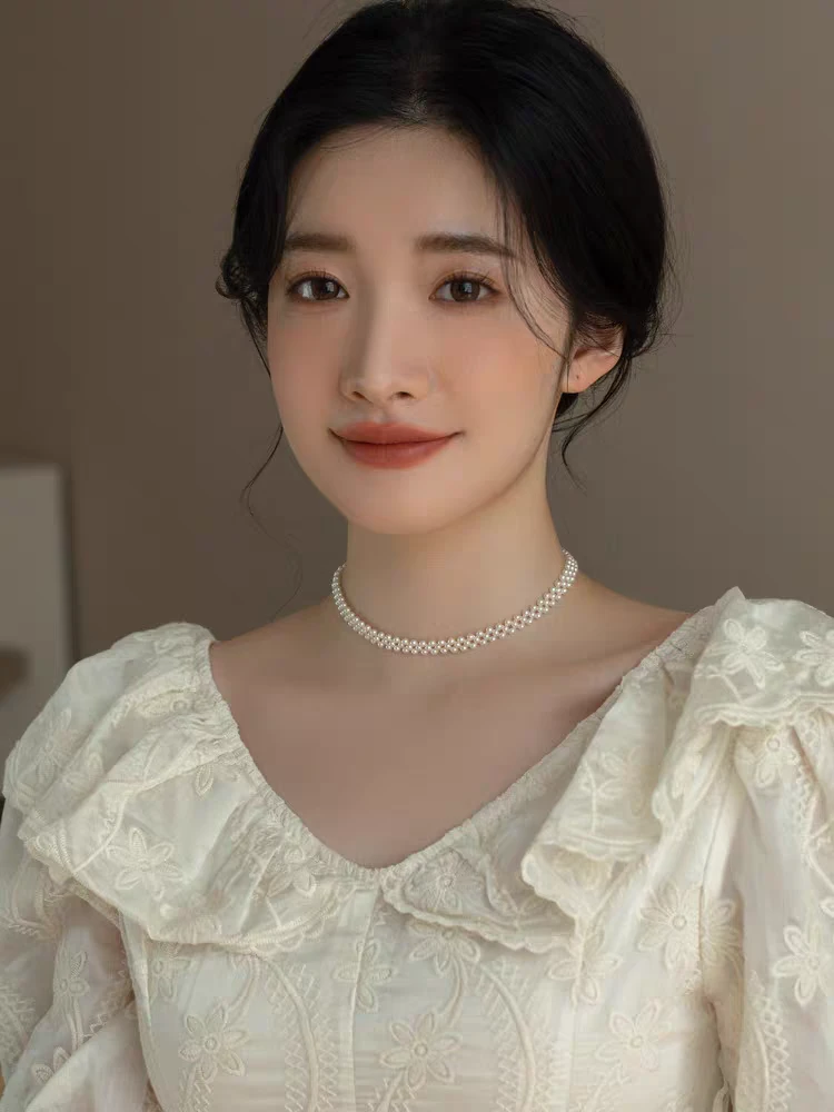 925银延长链深海母贝珠满天星颈链 XL033