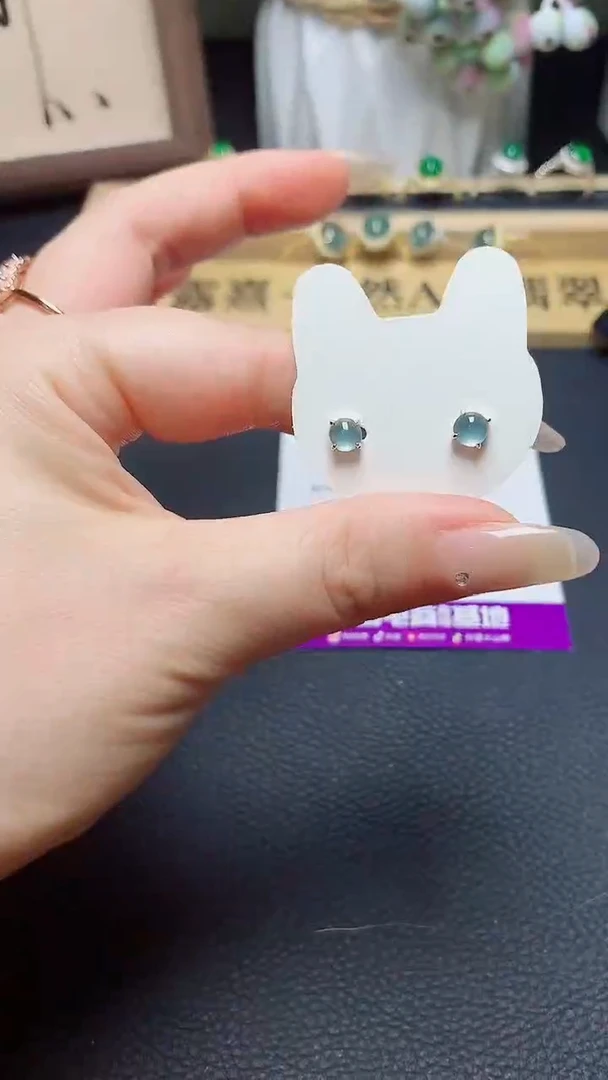 翡翠戒指银S925镶嵌天然翡翠A货s925银镶