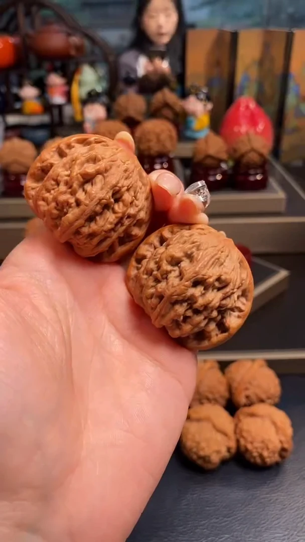 【闪购商品】文玩核桃把件F407麦虎44