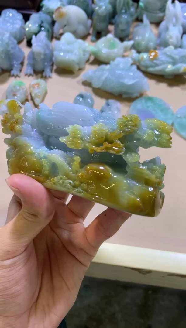 翡翠摆件未镶嵌用****3翡翠摆件