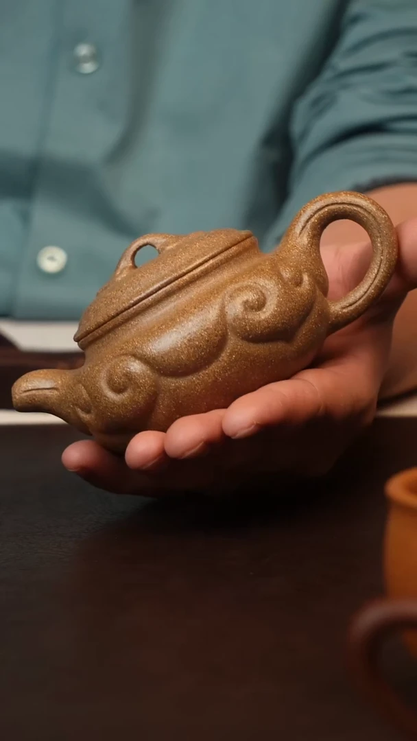 茶壶紫砂原矿紫砂如意仿古