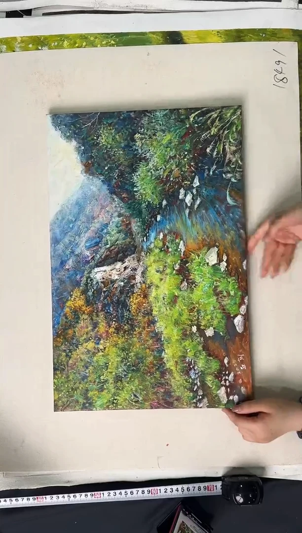 油画【原创·保真·带证书】朝鲜画家纯手绘油画--顺丰包邮--