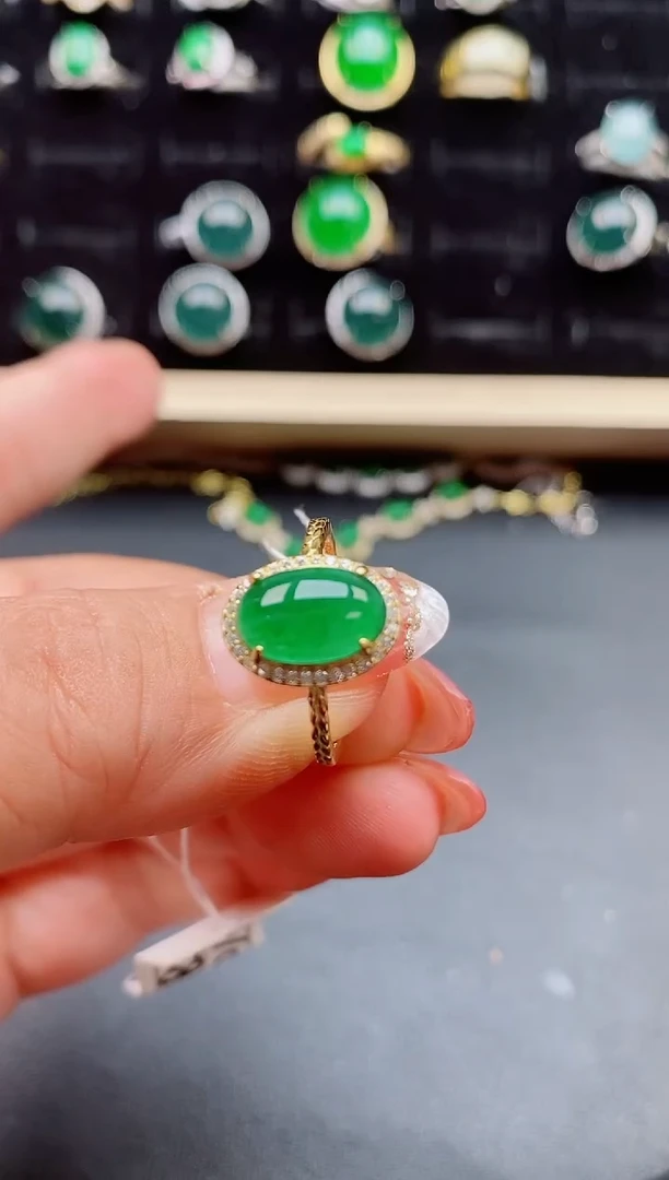 【闪购商品】翡翠戒指银S925镶嵌212121