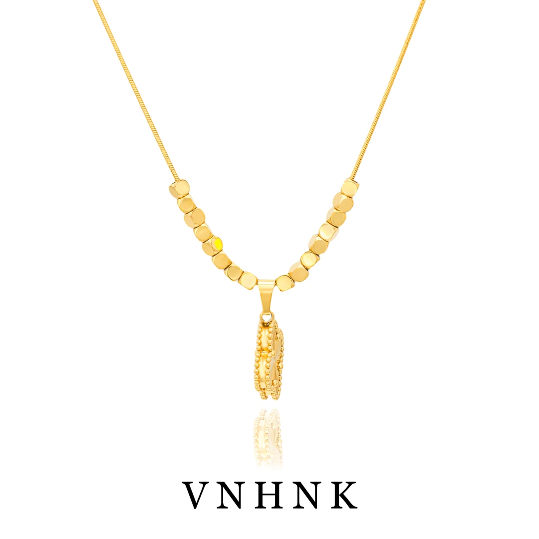 钛钢项链 美可儿   T1091   金色时尚气质百搭项链