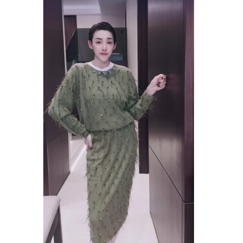 MNFK  重工钉钻 羊绒长袖 CX0047