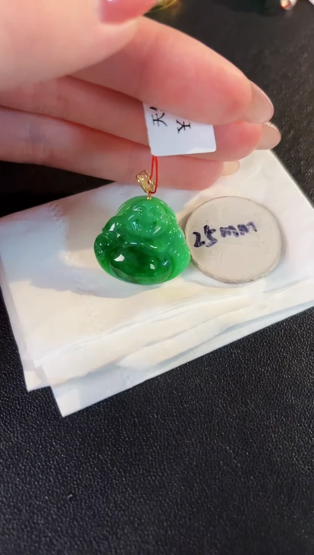 【闪购商品】翡翠颈饰18K金镶嵌缅料A货/支持复检/一件