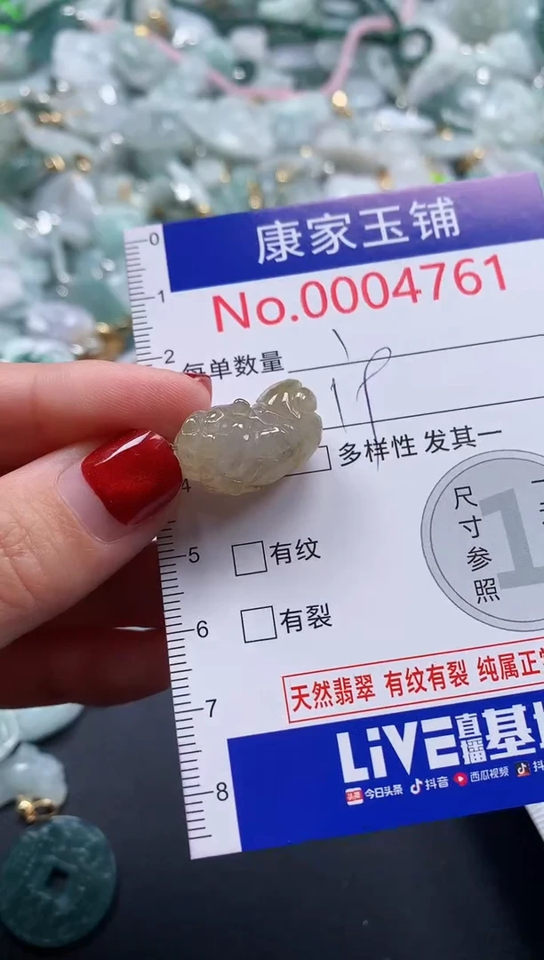 翡翠未镶嵌吊坠(不含链)4761