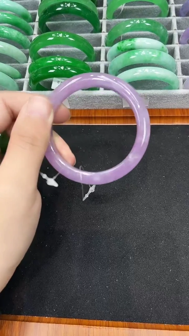 【闪购商品】砖雕s85 紫罗兰手镯 圈口56