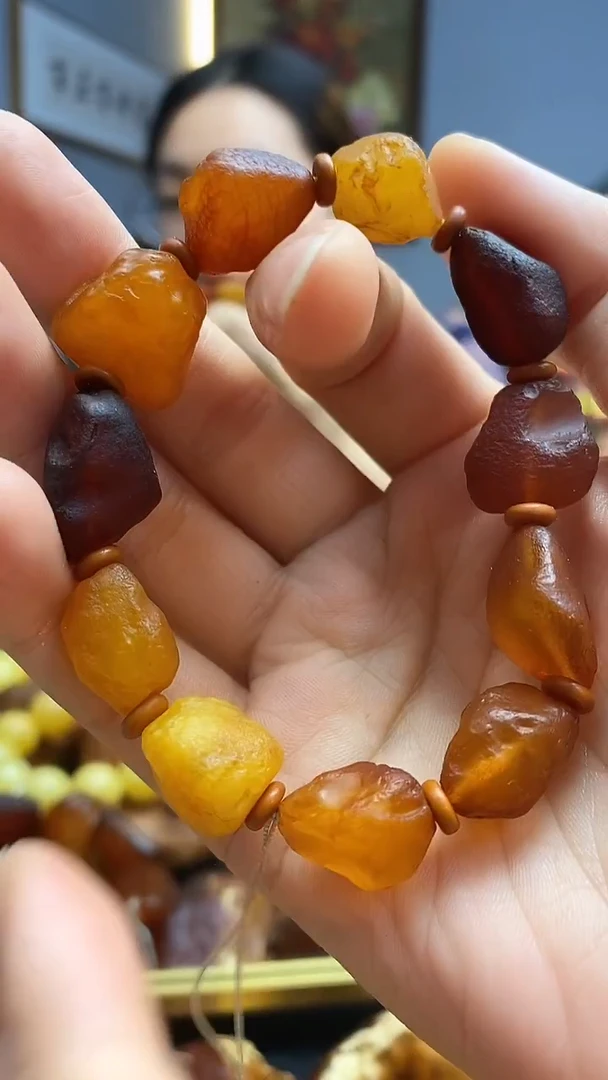 手链琥珀未镶嵌手串