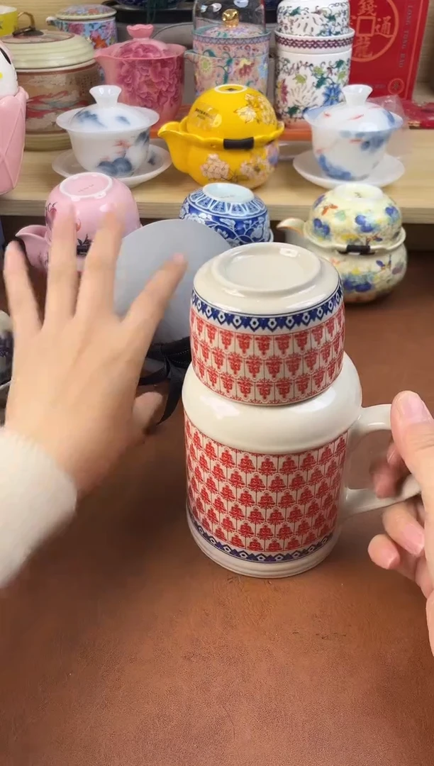 陶陶瓷茶具摆件旅行套组