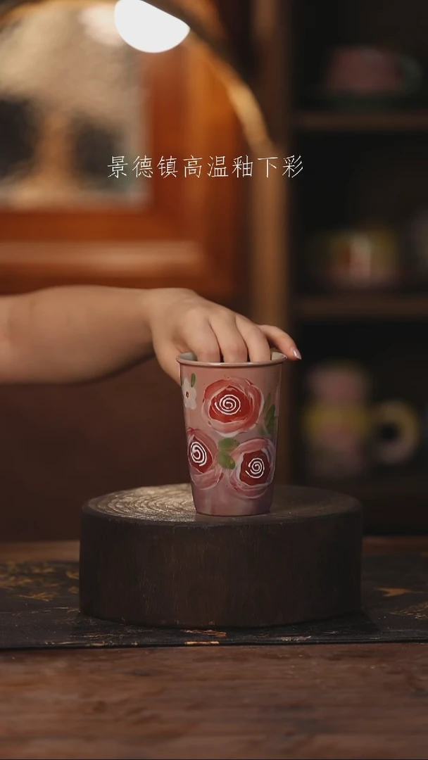 陶瓷景德镇高温釉下手绘陶瓷073