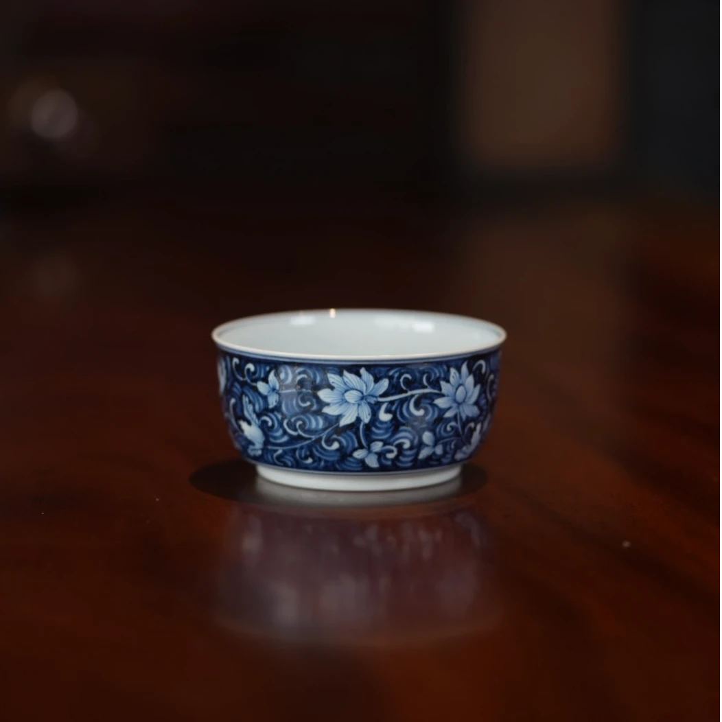 【己和】青花系列 景德镇手工手绘 青花缠枝莲 茶器 661