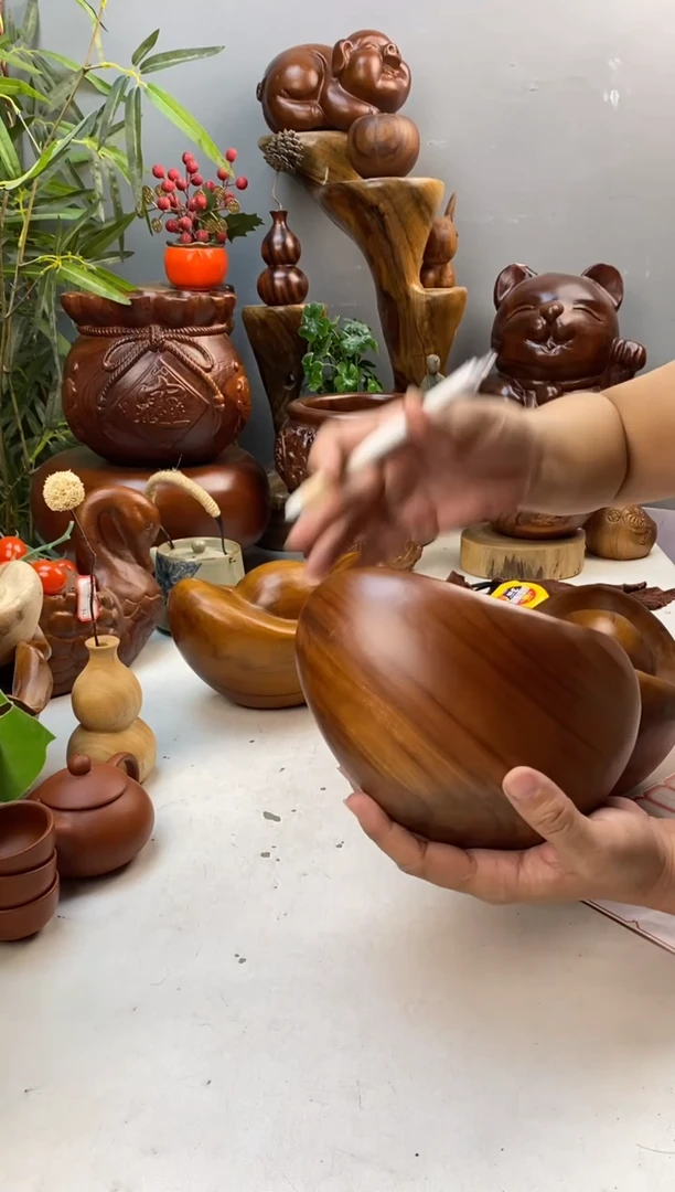 香樟木A12大元宝摆件/尺寸20*15*13