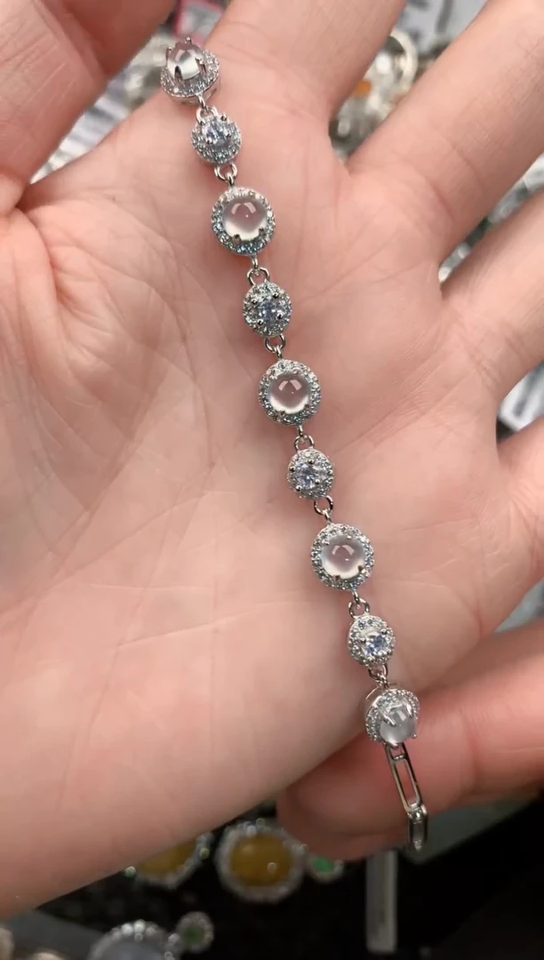 银S925镶嵌戒指翡翠1010---8