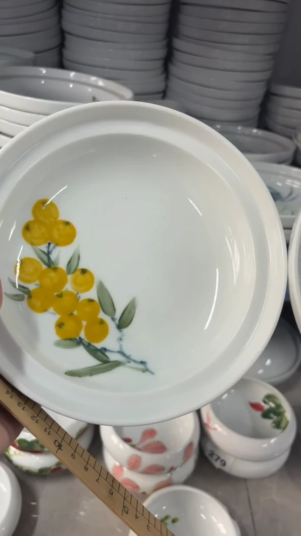 瓷片景德镇高温釉中彩- 注意是和合器底部