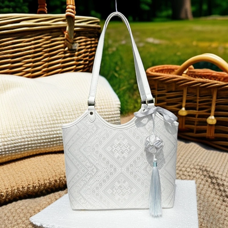 广西非遗壮锦包托特包民族风女士高级轻奢手提单间包中号壮锦包包