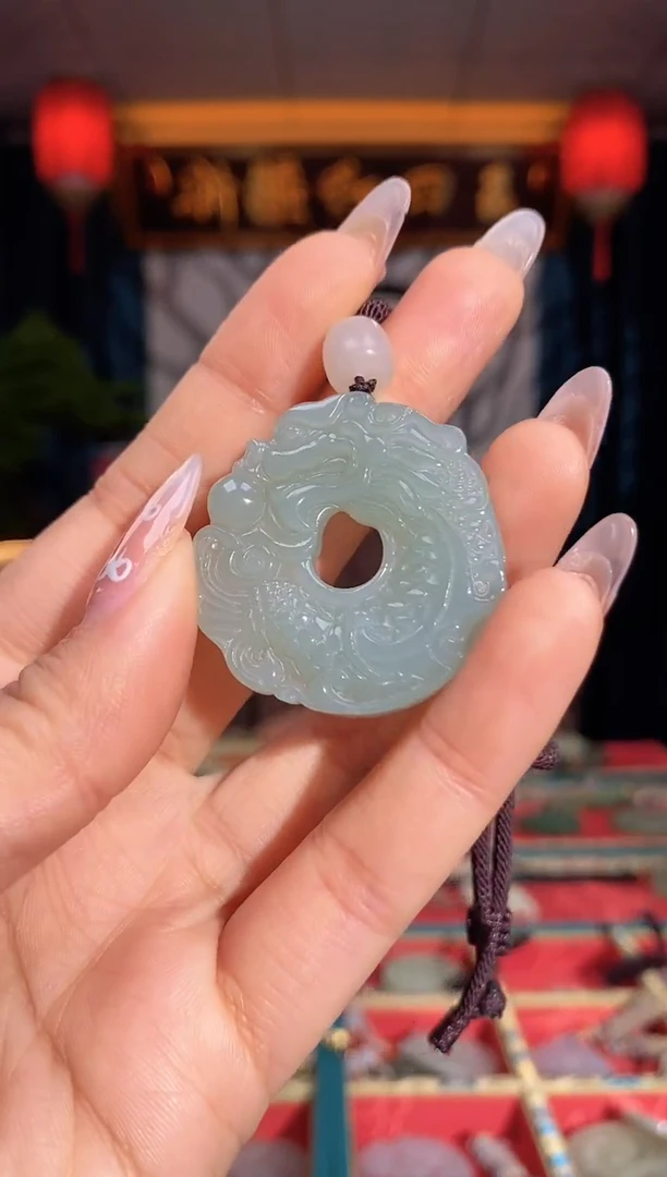 【闪购商品】和田玉颈饰未镶嵌鱼化龙