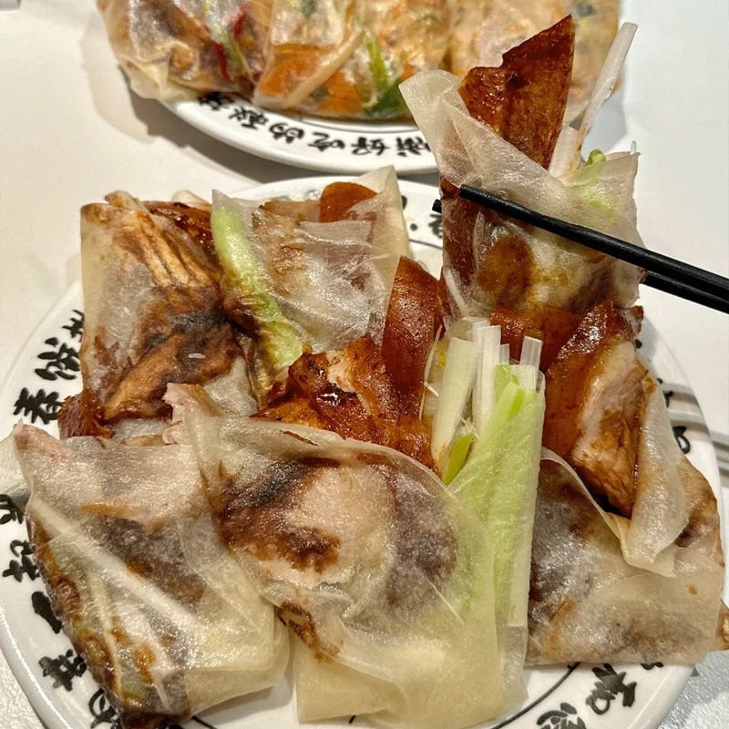【冷链发货】榆林筋饼半成品早餐卷饼烤鸭饼水晶薄皮透明手工春饼