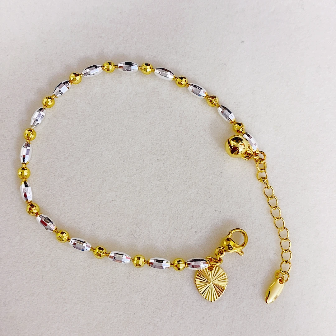 手链 时尚百搭双彩玉米珠手链