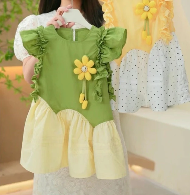 女童连衣裙夏季2025新款洋气儿童背心公主裙女孩夏装无袖棉布裙子