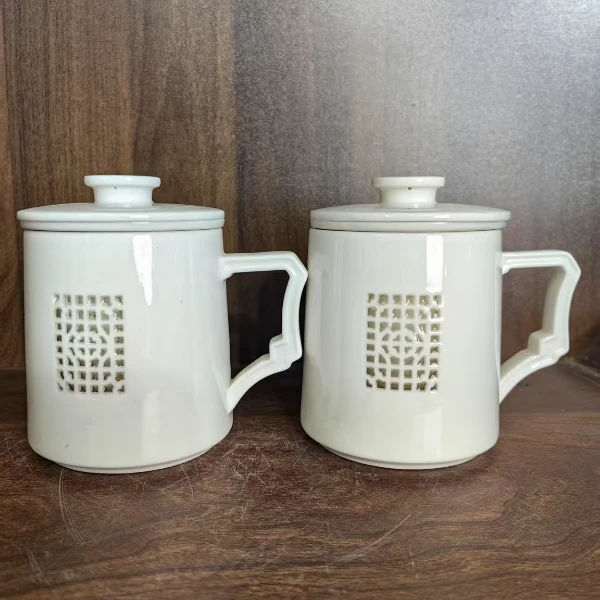 S13景德镇制 陶瓷杯一对