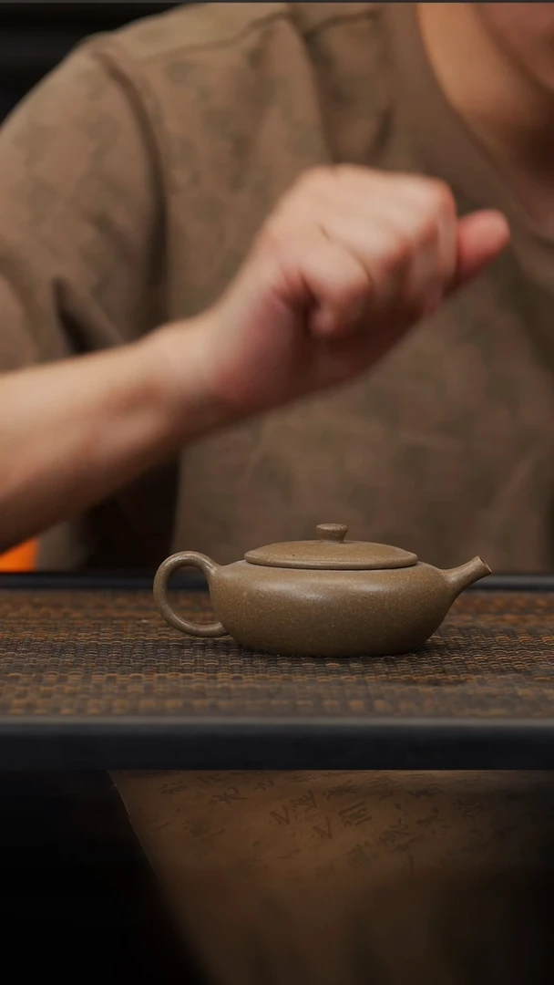 【闪购商品】紫砂茶壶14空山造器JGT 蟹壳青/扁晨