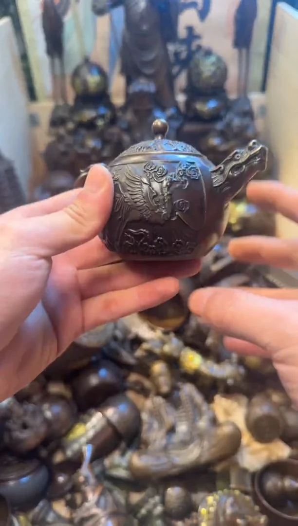 潼潼古铜只卖真铜！（茶壶）