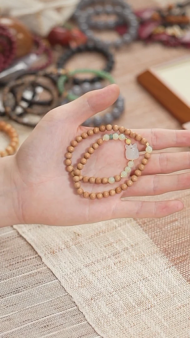 檀香木手串/手链清仓福利！老山檀 凤九 双圈手串