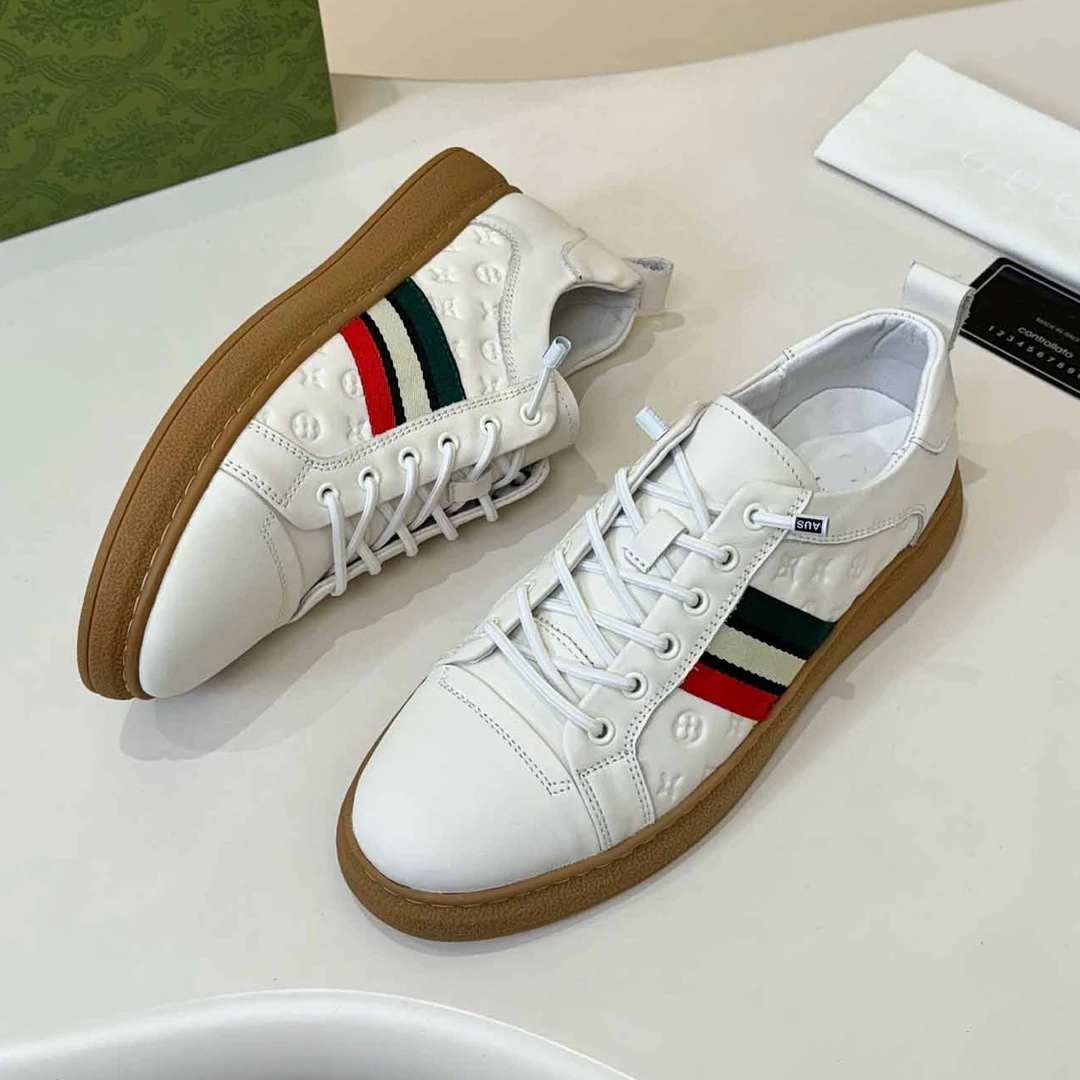 小白鞋男士真皮一脚蹬休闲鞋高档轻奢休闲运动夏季新款韩版板鞋子