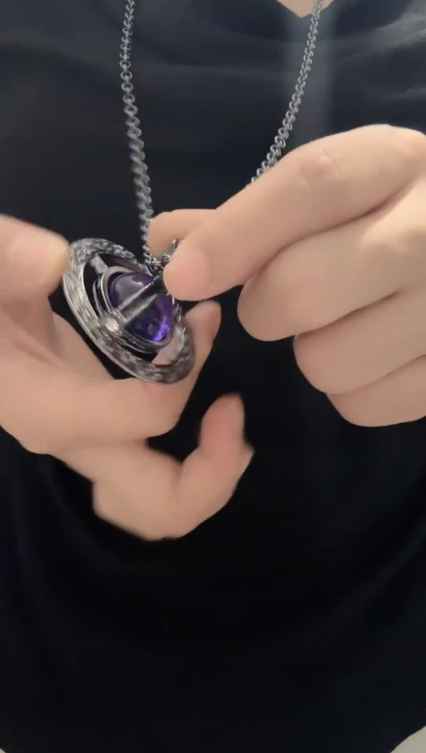 亚克力合金锆石合金紫色中古50