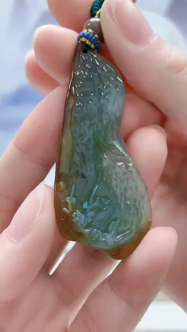 未镶嵌定制翡翠5028ry-毛货挂件21