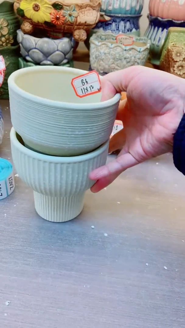 【闪购商品】陶瓷@@B6黄米花园2件套