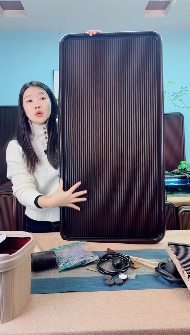 100*50*5千川大板黑胡桃色款式茶盘