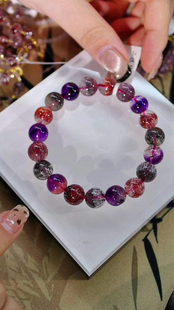 未镶嵌手串水晶乔**宝毕业超七单圈  10+