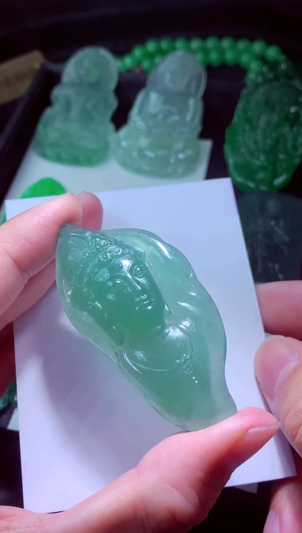 定制翡翠未镶嵌天然缅甸翡翠A货毛货定制吊坠