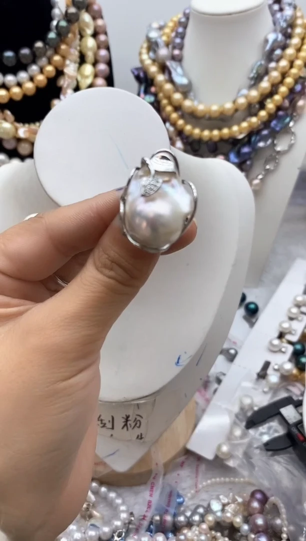 【闪购商品】淡水珍珠颈饰钛钢225