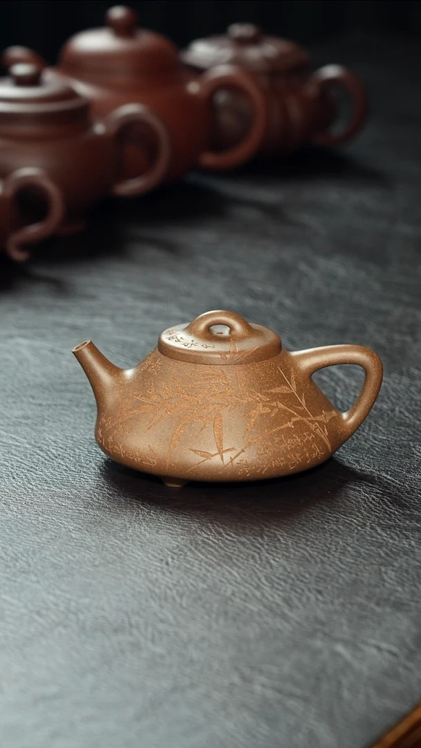 茶壶紫砂老*预定范宇臣全手刻绘子冶