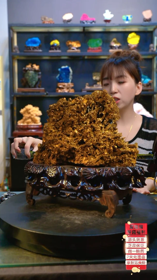 石材精品斑铜矿，石头摆件
