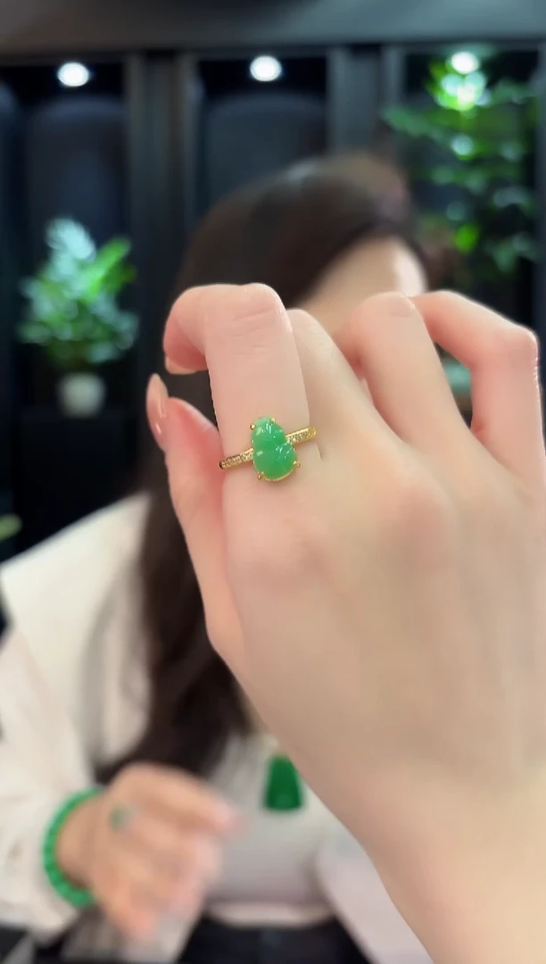 未镶嵌戒指翡翠 缅甸A货/支持复检/一件